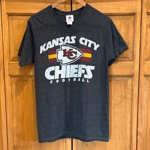 NFL Team Apparel Charcoal V-Neck Shirt